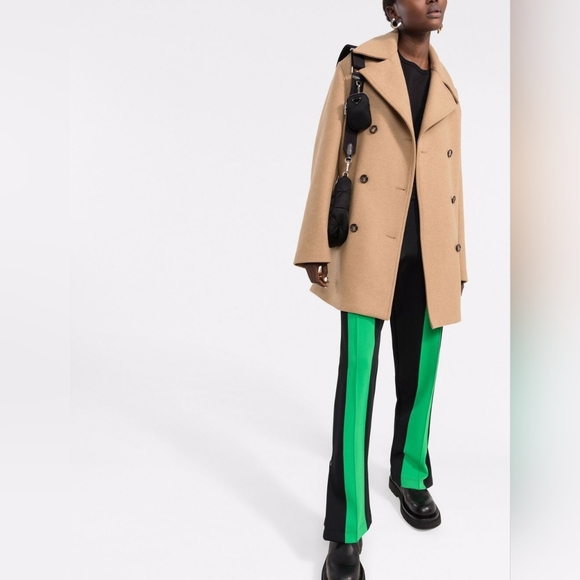 There Was One double-breasted notched-collar peacoat( oversize, navy color ) - Picture 2 of 12